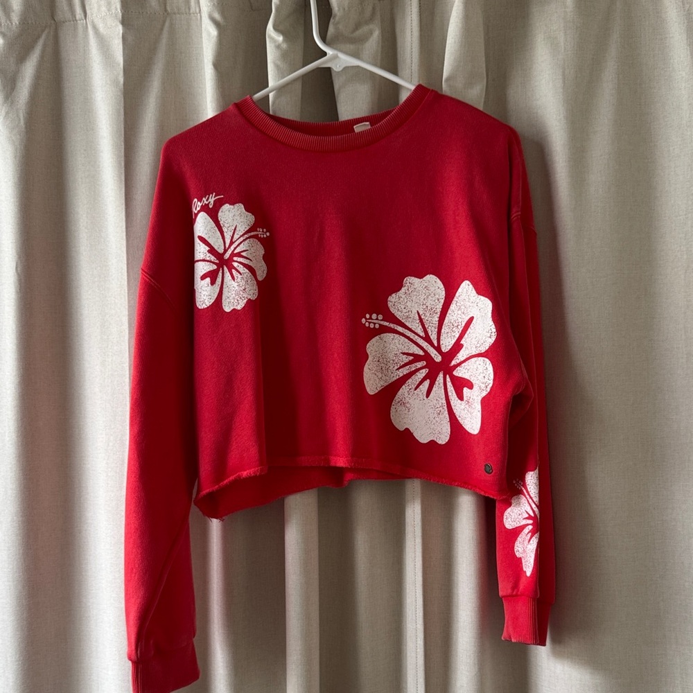 Roxy hibiscus crop top longsleeve